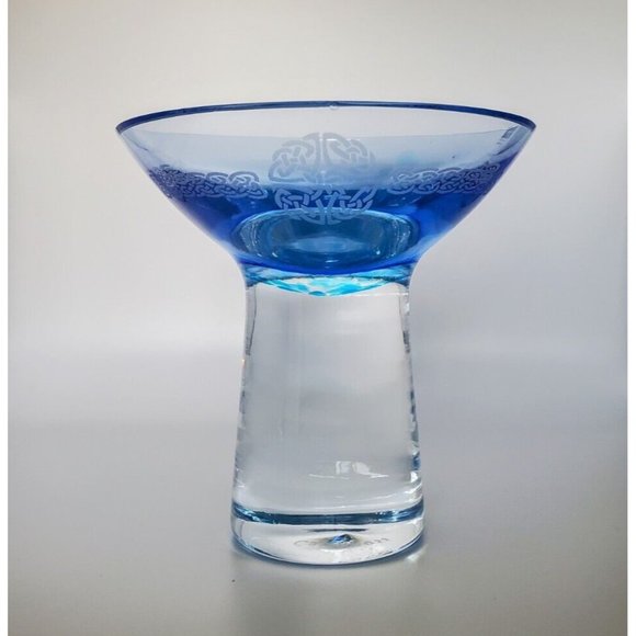 Rare Vintage Celtic Myths Collection by CAITHNESS Glass Candle Holder Scotland - Picture 2 of 9